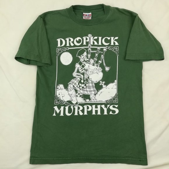 Vintage Shirts Vintage Dropkick Murphys Skeleton Bagpipes Tshirt